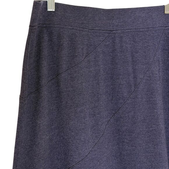 Indigo Fleece Sweatshirt Skirt A Line Pull On Blue XL - Picture 2 of 5